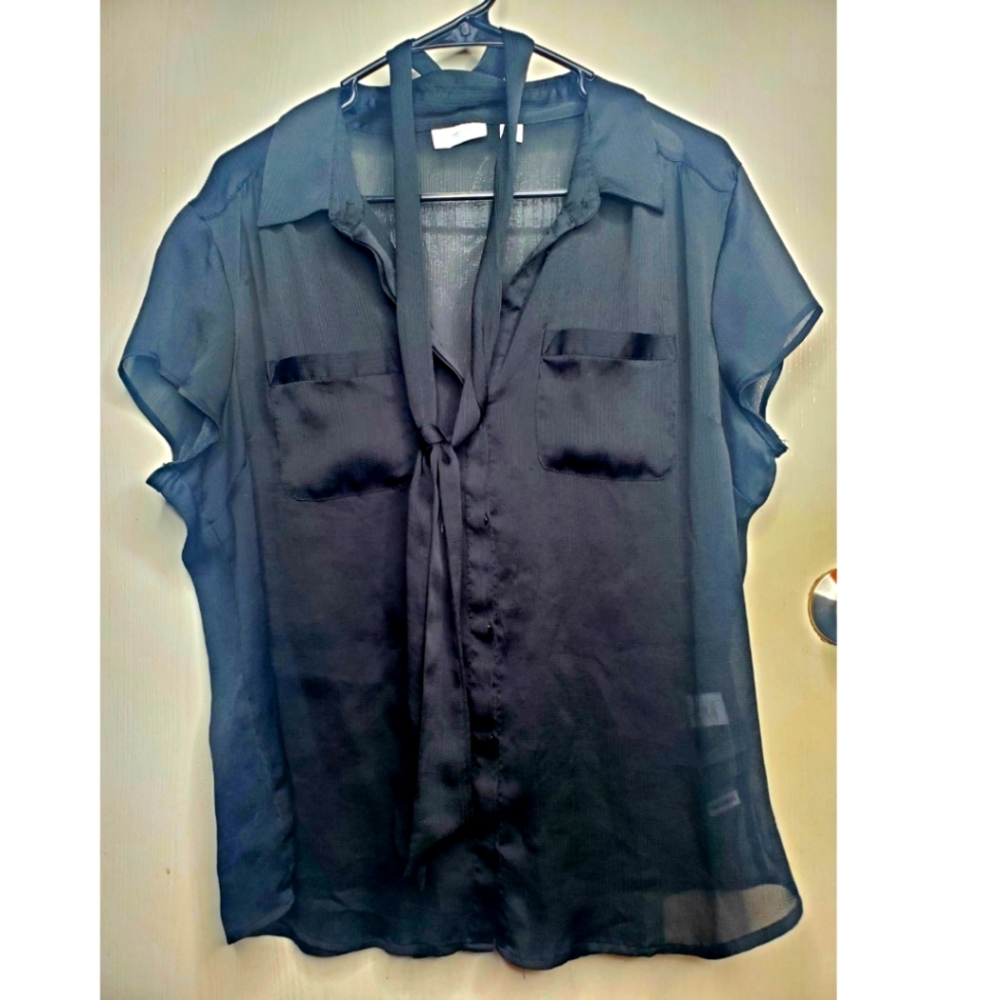 New York and Co black XL women's blouse